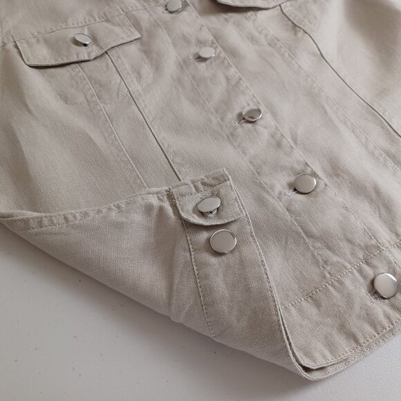 Luii Linen Shirt Jacket - Picture 4 of 16